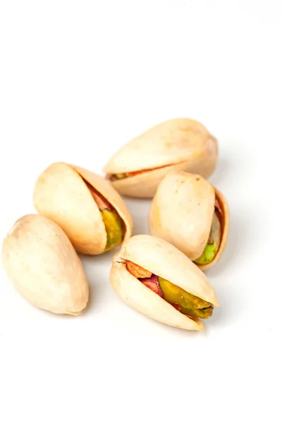 Pistachio Nuts Isolated White — Stock Photo, Image