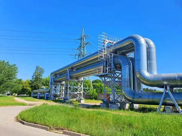 Electricidade Energia Térmica Construção Aço — Fotografia de Stock