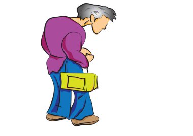 Çok yaşlı kadınlar ve poliklinikte sandalye.