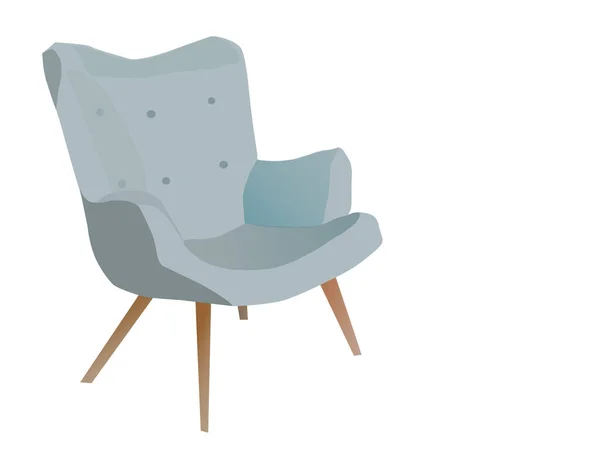 Ein Neuer Sessel Isoliert Auf Weißem Hintergrund — Stockvektor