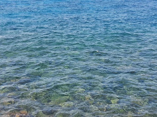 Hermosa Agua Azul Clara Mar Mediterráneo —  Fotos de Stock