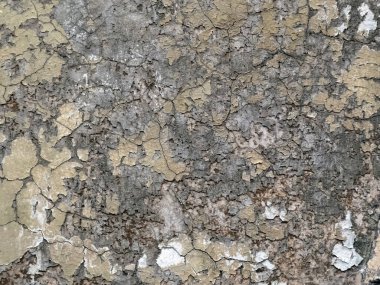 Eski bir evin duvarını soymak ve çatlatmak. Grunge arkaplanı.