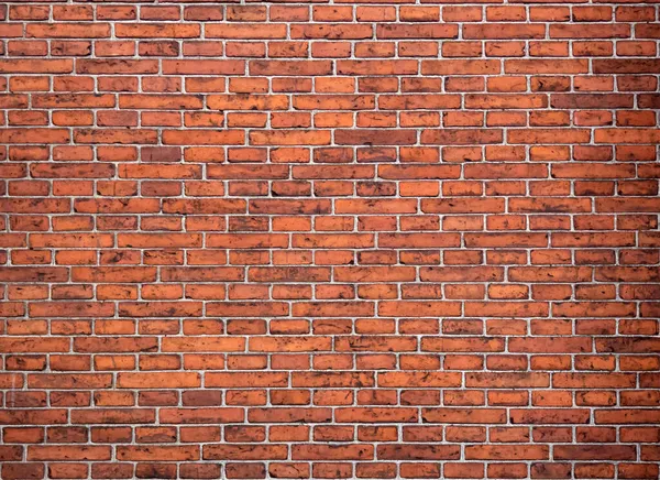 Eski kırmızı tuğla duvar dokusu. Yatay çekim. Tasarımın için güzel bir arkaplan.