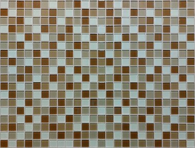 Kahverengi tonda küçük fayanslar. Duvar veya zemin için arkaplan olarak kullanılabilir.