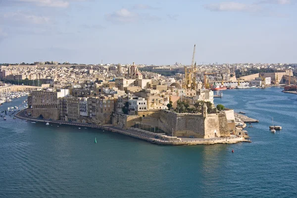 Grand Harbour, Valetta, Hauptstadt von Malta — Stockfoto