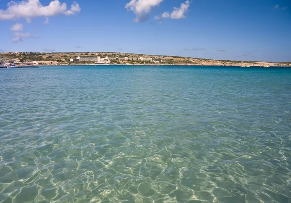 Mellieha bay, Malta — Zdjęcie stockowe