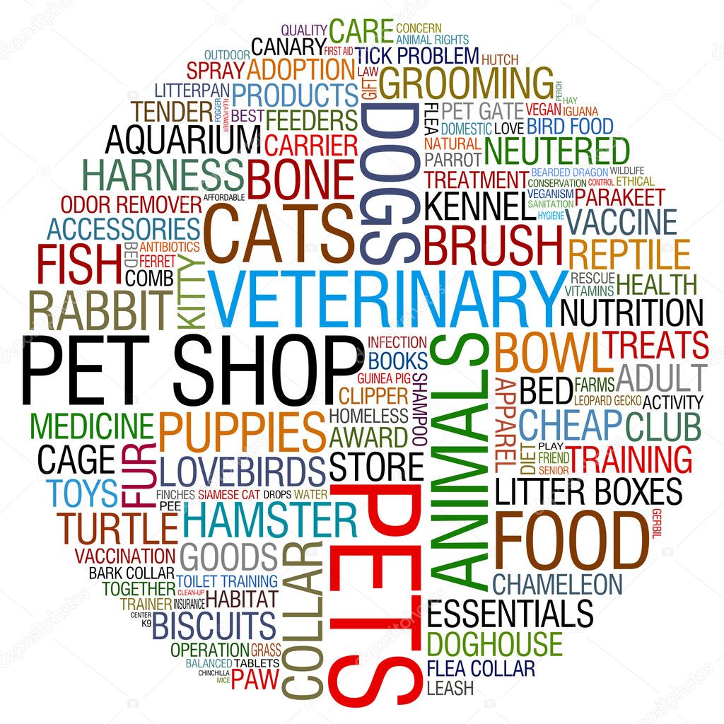 Pet shop collage