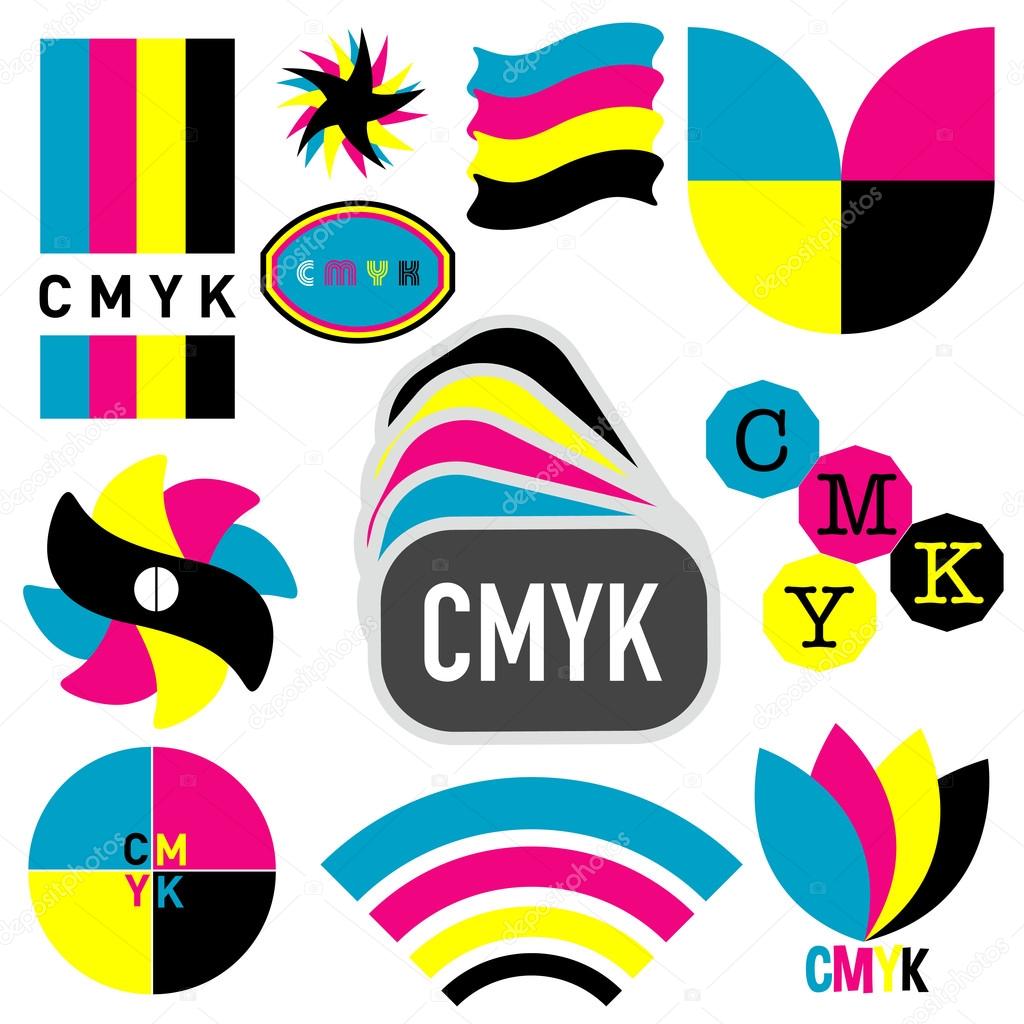 vector cmyk signs