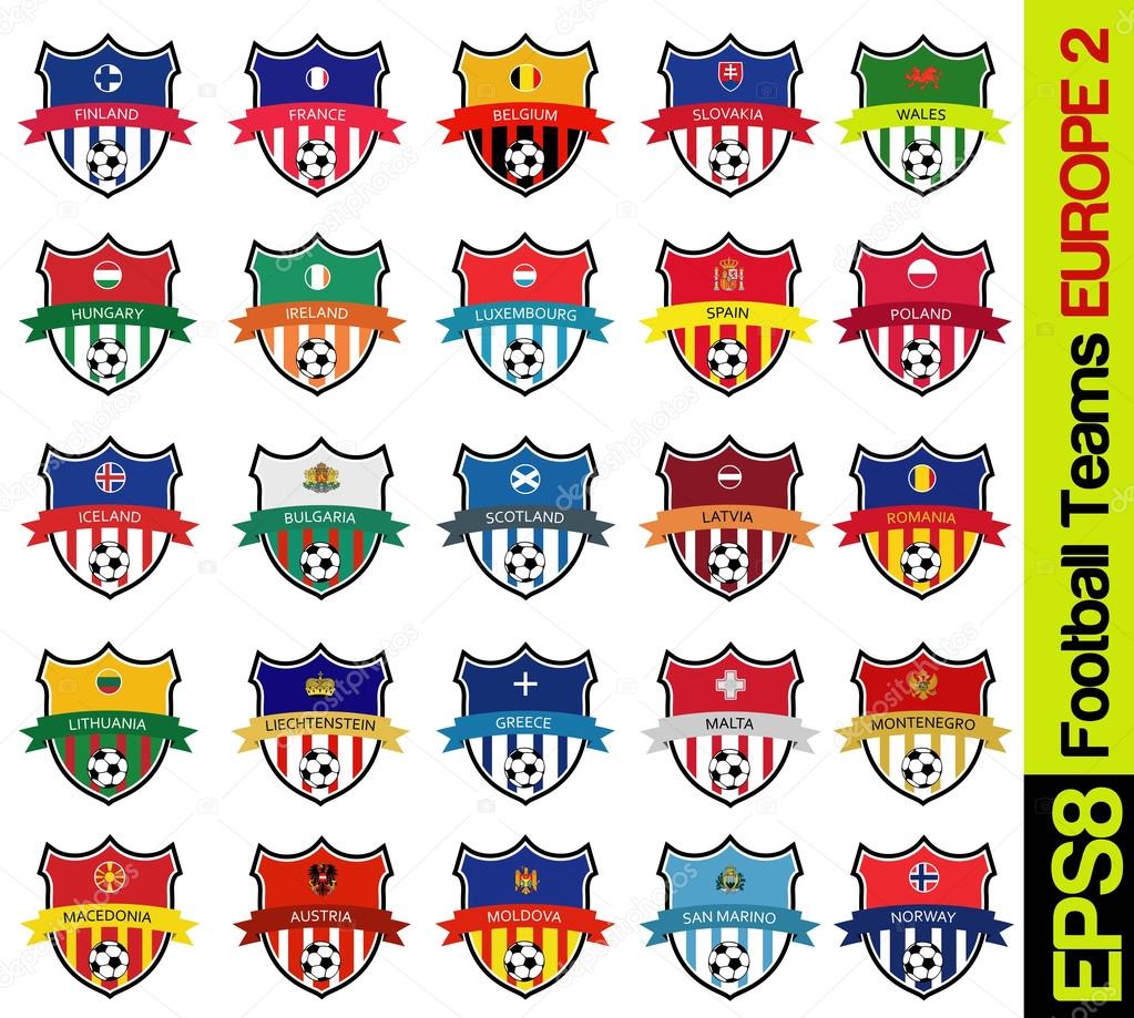 National teams of europen countries