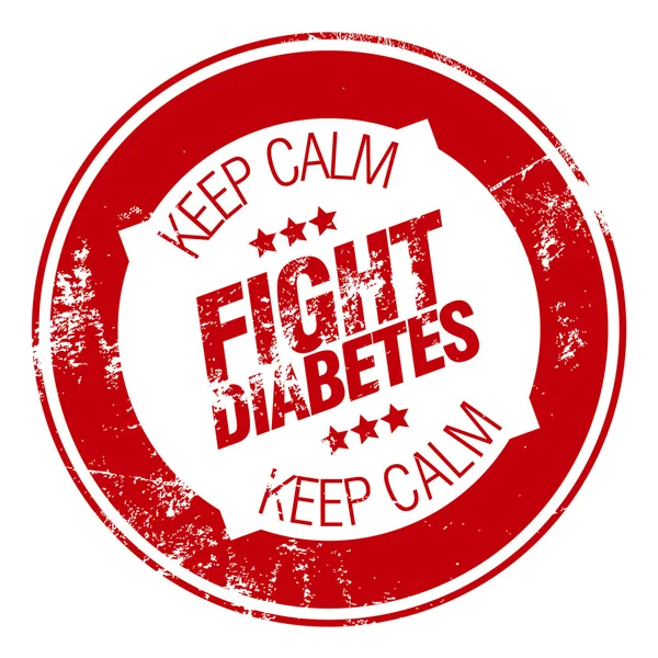 Diyabet mücadele — Stok Vektör