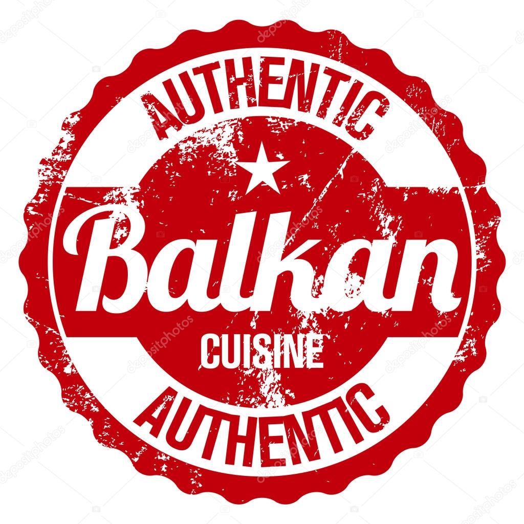 Balkan cuisine stamp