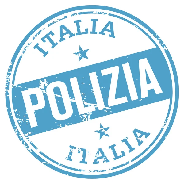 Polizia Rubberstempel — Stockvector