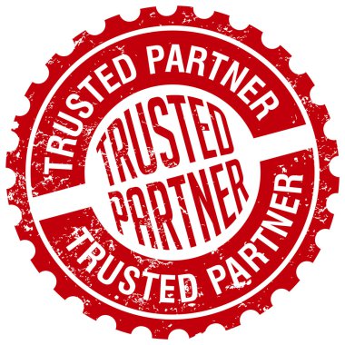 Trusted partner stamp clipart