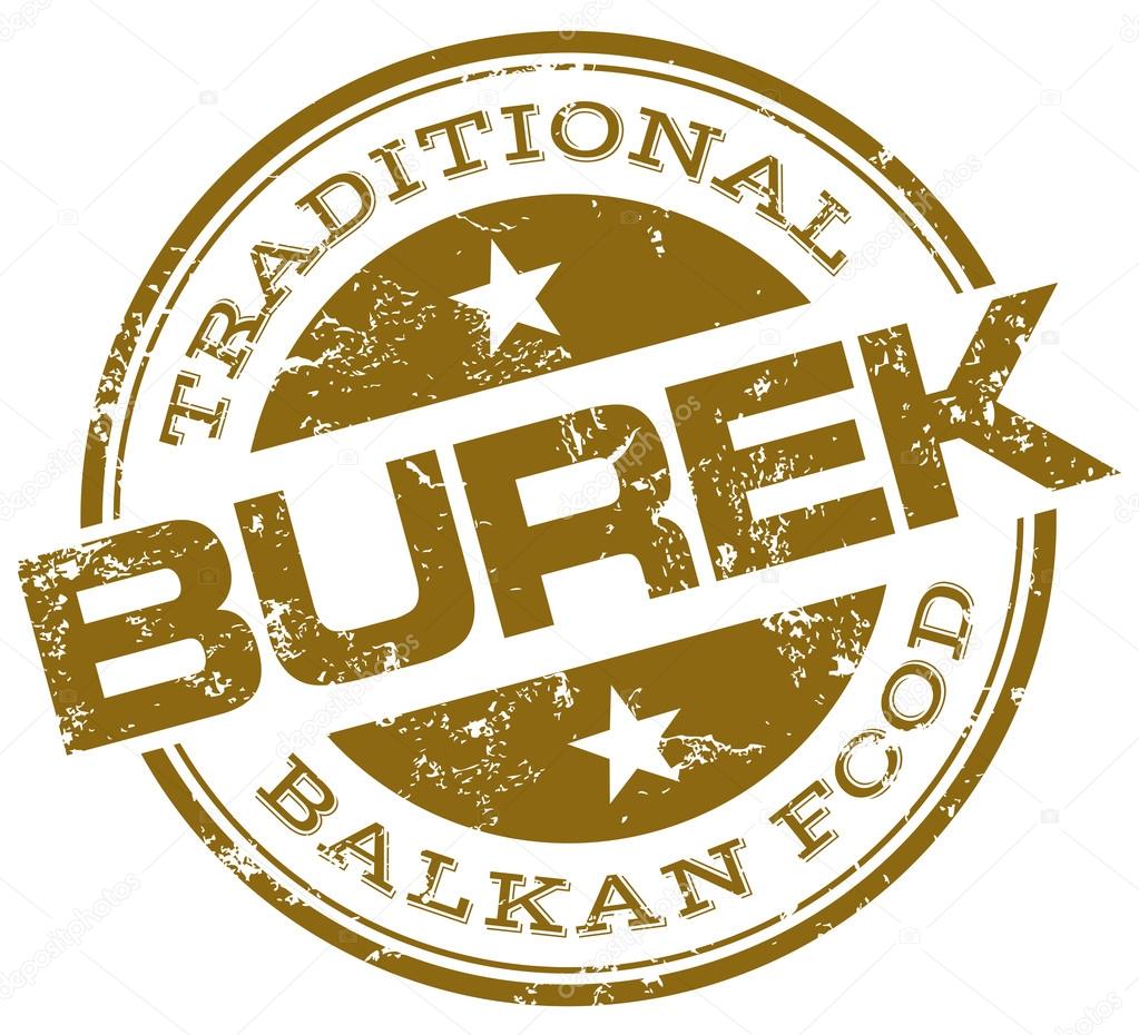 Balkan food burek stamp