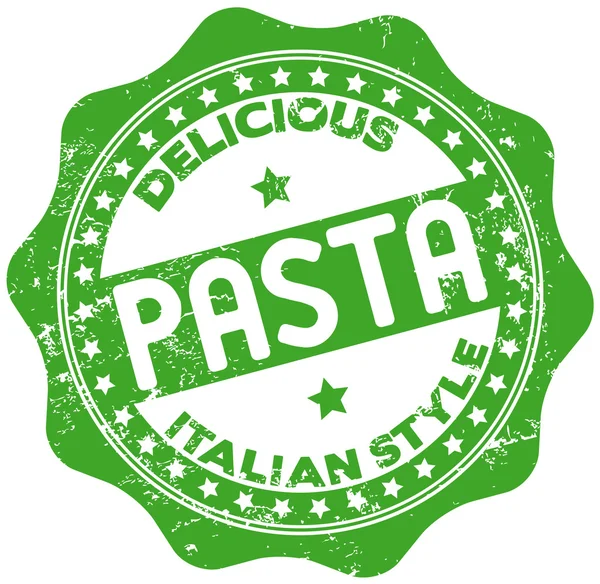 Ιταλικό στυλ ζυμαρικά σφραγίδα — Διανυσματικό Αρχείο