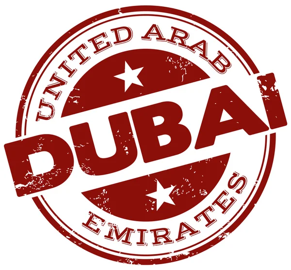 Dubai stamp — Stock Vector