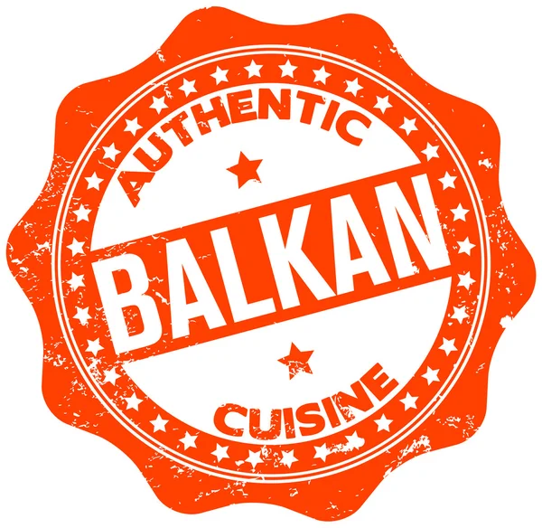 Stempel Balkan-Küche — Stockvektor