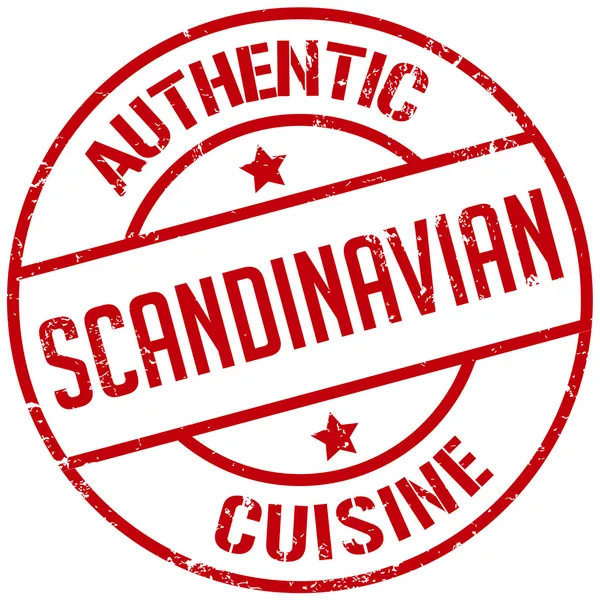 Stempel der skandinavischen Küche — Stockvektor