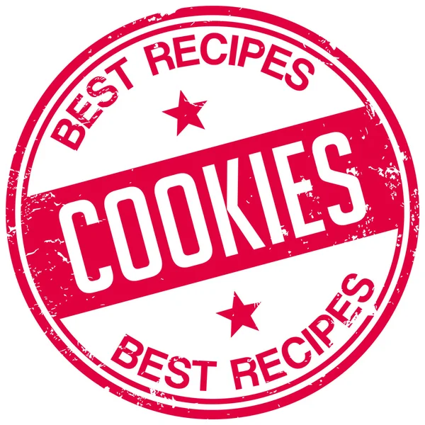 Biscuits recettes timbre — Image vectorielle