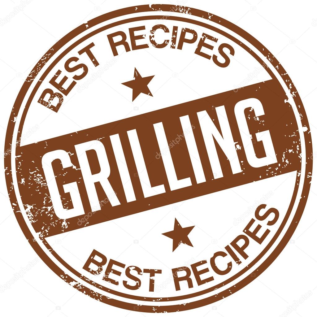 Grilling recipes stamp