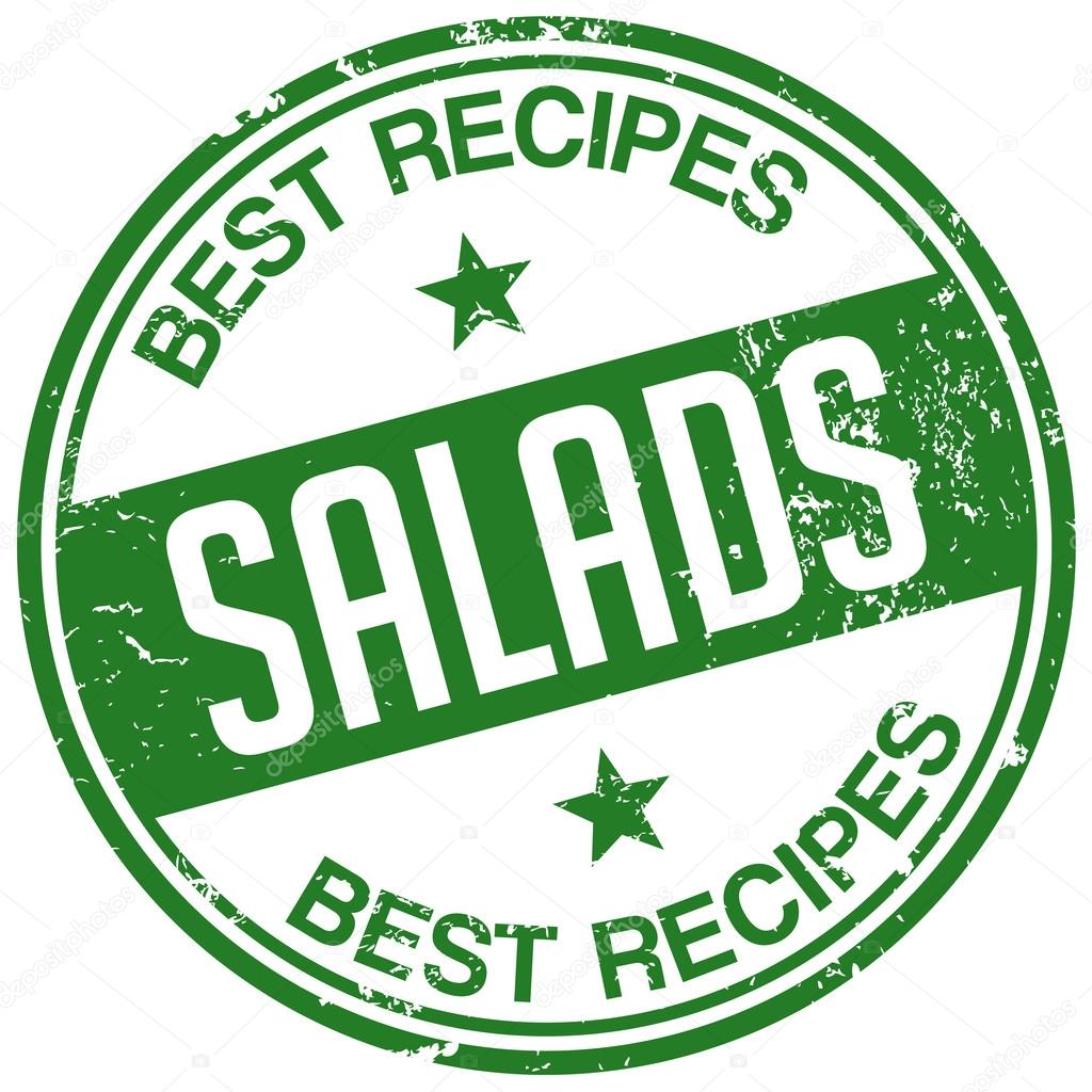 Salad recipes stamp