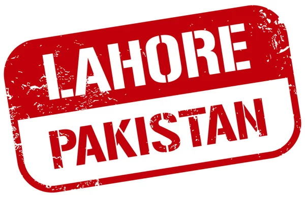 Lahore pakistan stamp — Stock Vector