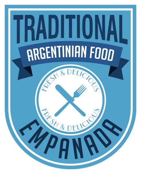 Argentinian food label — Stock Vector