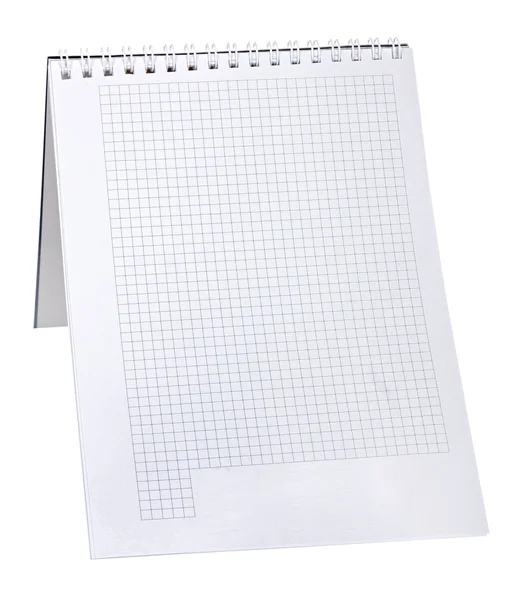 Papier blad geïsoleerd op witte achtergrond. — Stockfoto