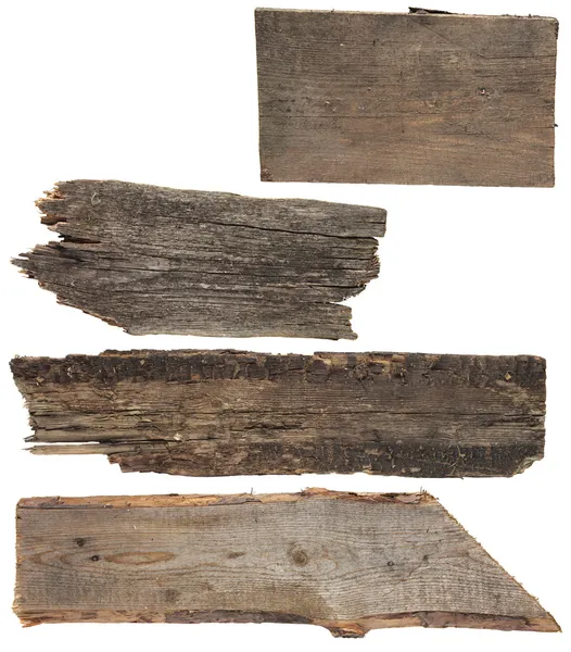 Four old wooden boards. Wood plank, — Stock Photo, Image