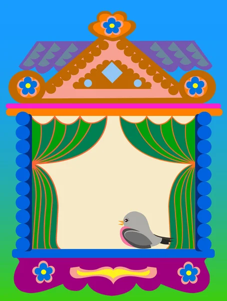Window of the Russian traditional house — Stock Illustration Window of the Russian traditional house Royalty Free Stock Illustrations