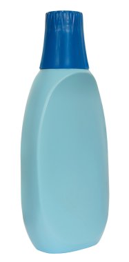 Beyaz bir arka plan üzerinde izole plastik şişe. temizleyici.