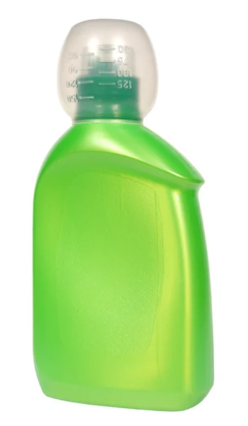 Plastikflasche isoliert auf weißem Hintergrund. Reiniger. — Stockfoto