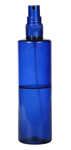 Plastikowa butelka z aerozolem na białym tle — Zdjęcie stockowe