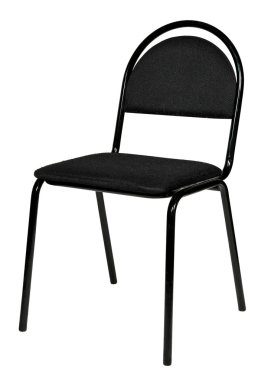 孤立在白色背景上的黑色大便。摄影工作室.