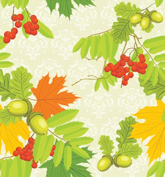 Fond d'automne décoratif — Image vectorielle