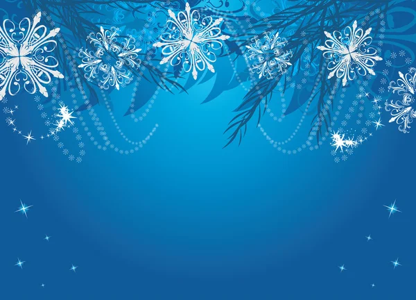 kar taneleri ve yılbaşı çam ağacı ile yeni yıl arka plan