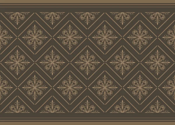 Fondo ornamental marrón oscuro — Archivo Imágenes Vectoriales