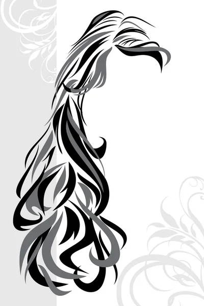 Fond de coiffure abstrait — Image vectorielle