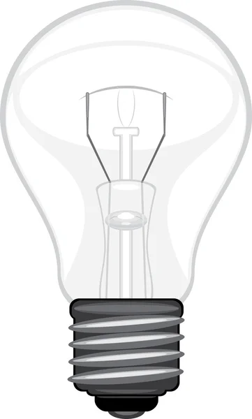 Light bulb isolated on the white — Stock Vector