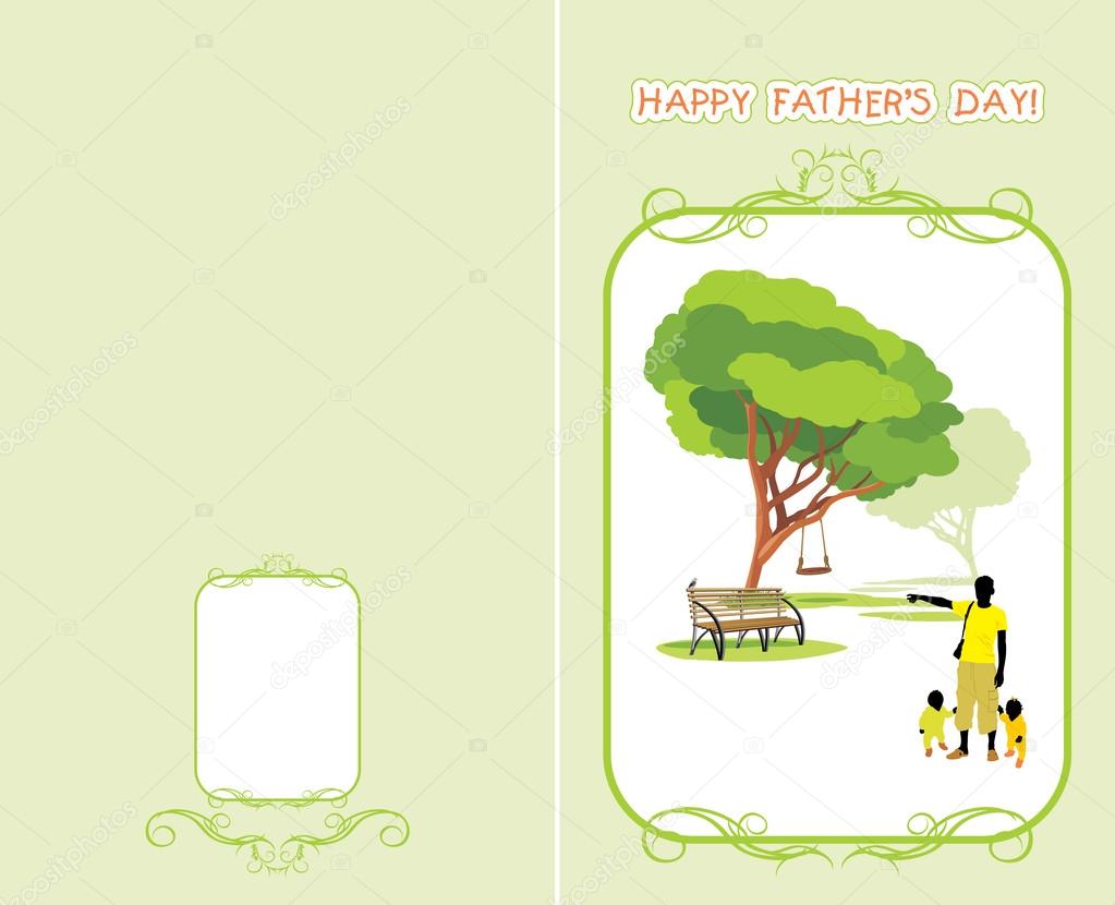 Greeting card to the Father's Day