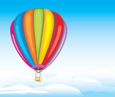Bulutlu arka hava balonu