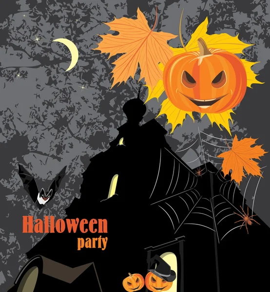 Halloween party background — Stock Vector