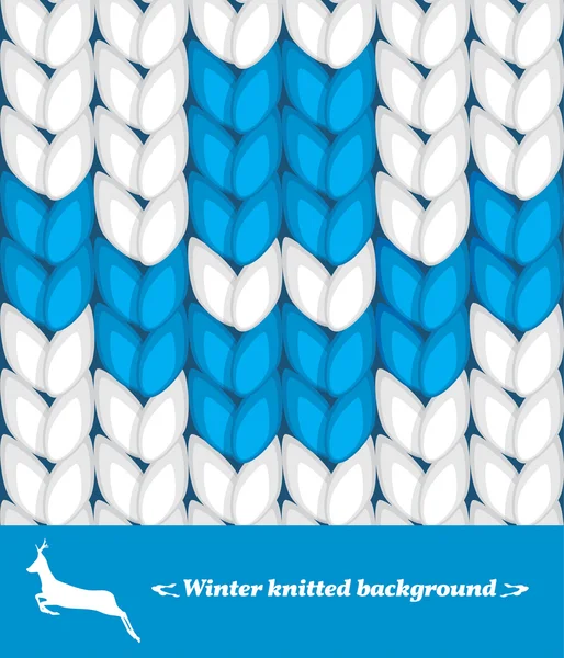 Fond tricoté hiver — Image vectorielle