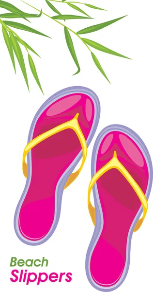 Zapatillas de playa — Vector de stock