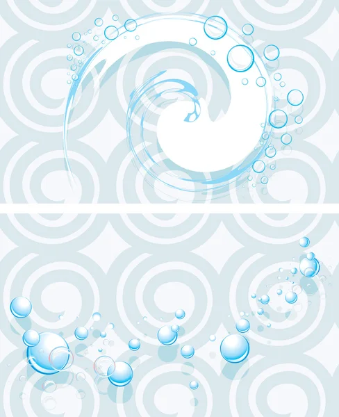 Zeepachtige bubbels op de abstracte naadloze achtergrond — Stockvector