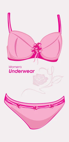 Women underwear. Label for design — Stock Vector