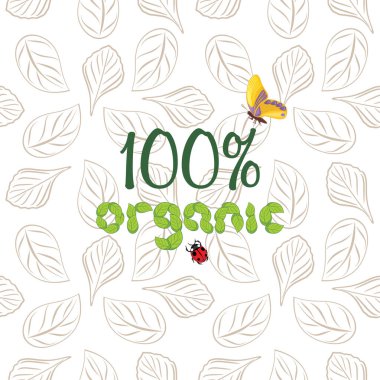 Bahar tasarımı için yapraklı organik desen