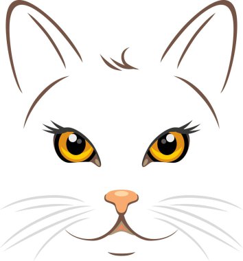 Sarı gözlü kedi portresi