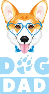 Galli sosisli sandviç babası. Vektör