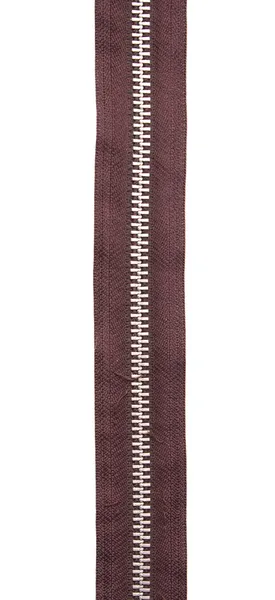 Brown zipper — Stock Photo, Image